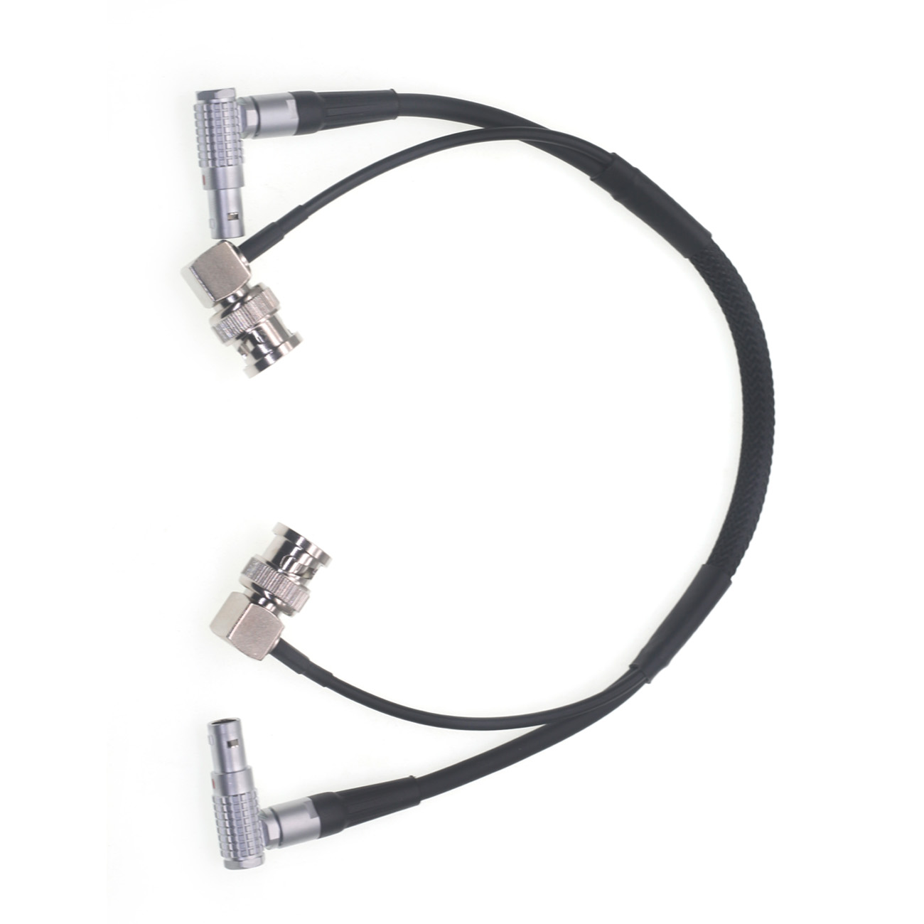 Power Cable for ARRI Alexa/RED/SONY Camera Right Angle 0B 2Pin to 0B 2Pin + SDI for Teradek 