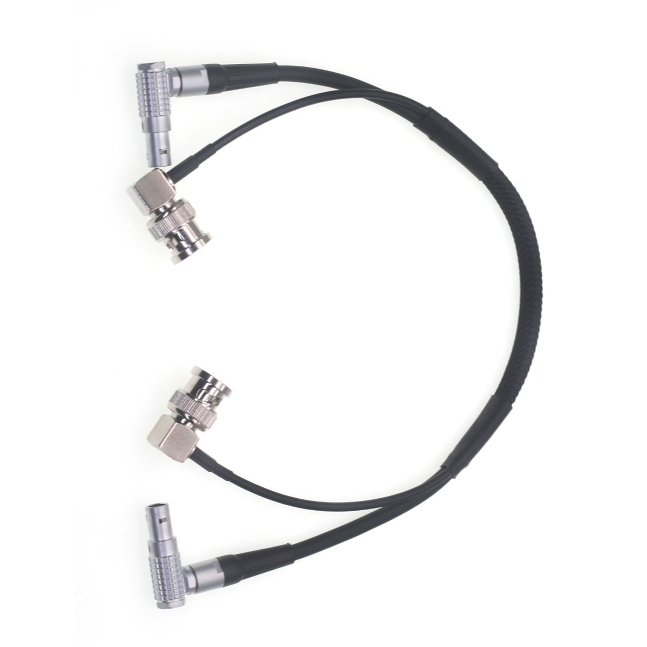 Power Cable for ARRI Alexa/RED/SONY Camera Right Angle 0B 2Pin to 0B 2Pin + SDI for Teradek 