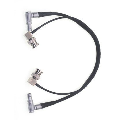 Power Cable for ARRI Alexa/RED/SONY Camera Right Angle 0B 2Pin to 0B 2Pin + SDI for Teradek 