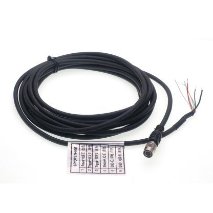 6Pin(HR 10A-7P-6S) Female with 5M cable for basler camera, high flex hirose 6pin basler GIGE AVT SFCC-6S normal cable