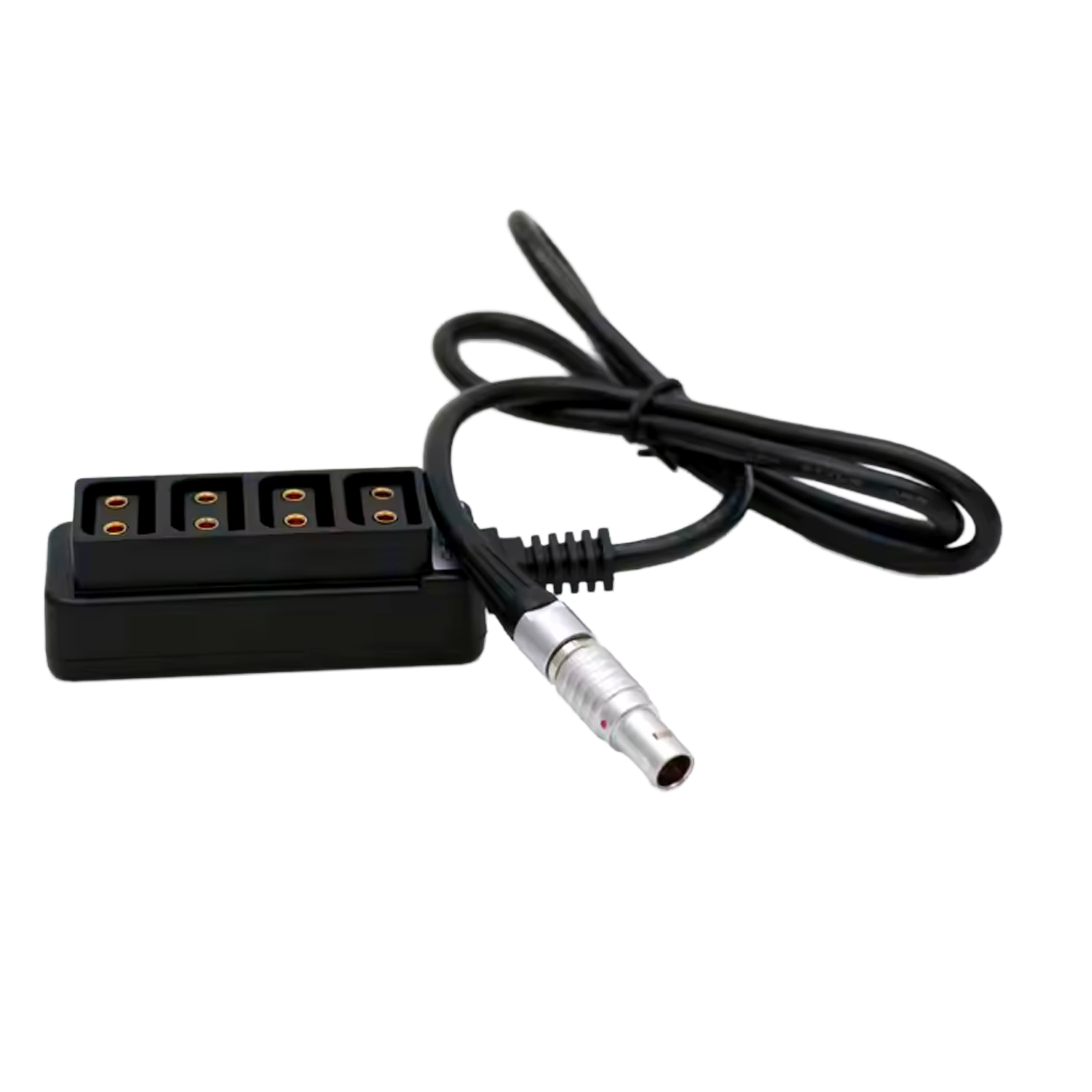 0B 2pin 12V Power Out to 4 D-tap Four-way Splitter for ARRI RED Camera