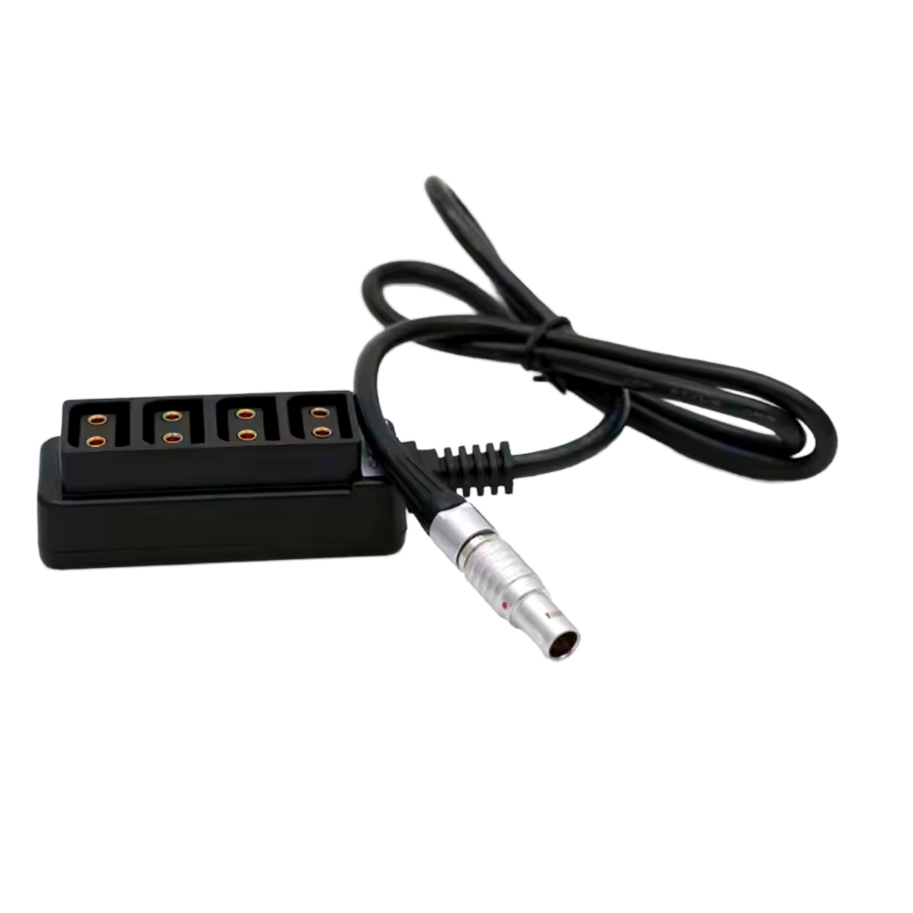 0B 2pin 12V Power Out to 4 D-tap Four-way Splitter for ARRI RED Camera