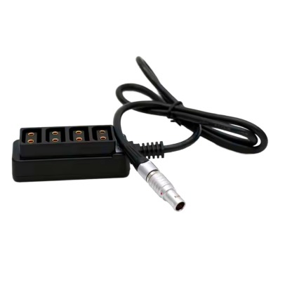 0B 2pin 12V Power Out to 4 D-tap Four-way Splitter for ARRI RED Camera