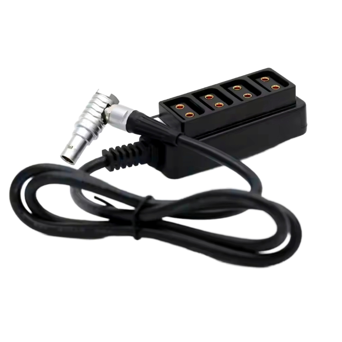 0B 2pin 12V Power Out to 4 D-tap Four-way Splitter for ARRI RED Camera