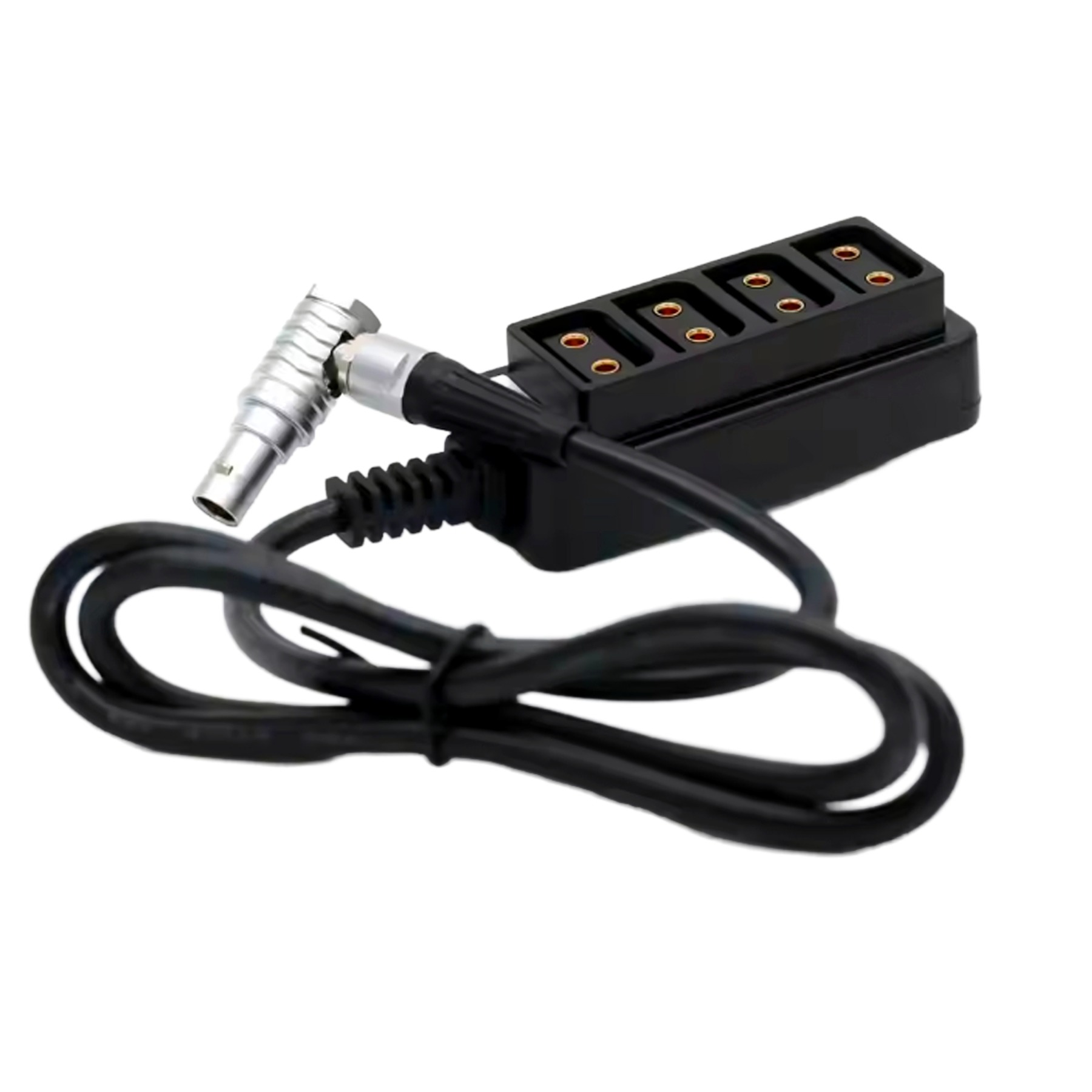 0B 2pin 12V Power Out to 4 D-tap Four-way Splitter for ARRI RED Camera