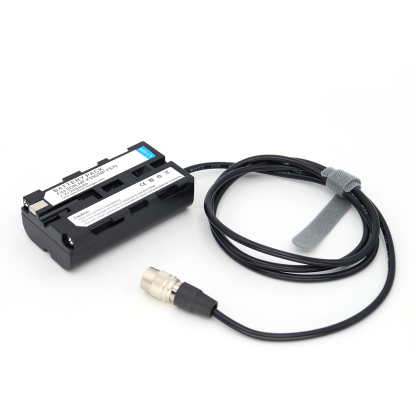 Hirose 4Pin Male to NP-F970/F570/F550 Dummy Battery for Sony