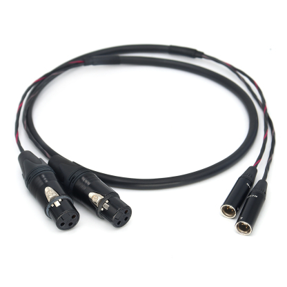 Dual TA3M/TA3F to Dual XLR 3Pin Female Microphone Audio Cable for BMPCC/Canon Camera /Sound Devices 778T