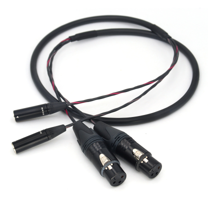 Dual TA3M/TA3F to Dual XLR 3Pin Female Microphone Audio Cable for BMPCC/Canon Camera /Sound Devices 778T