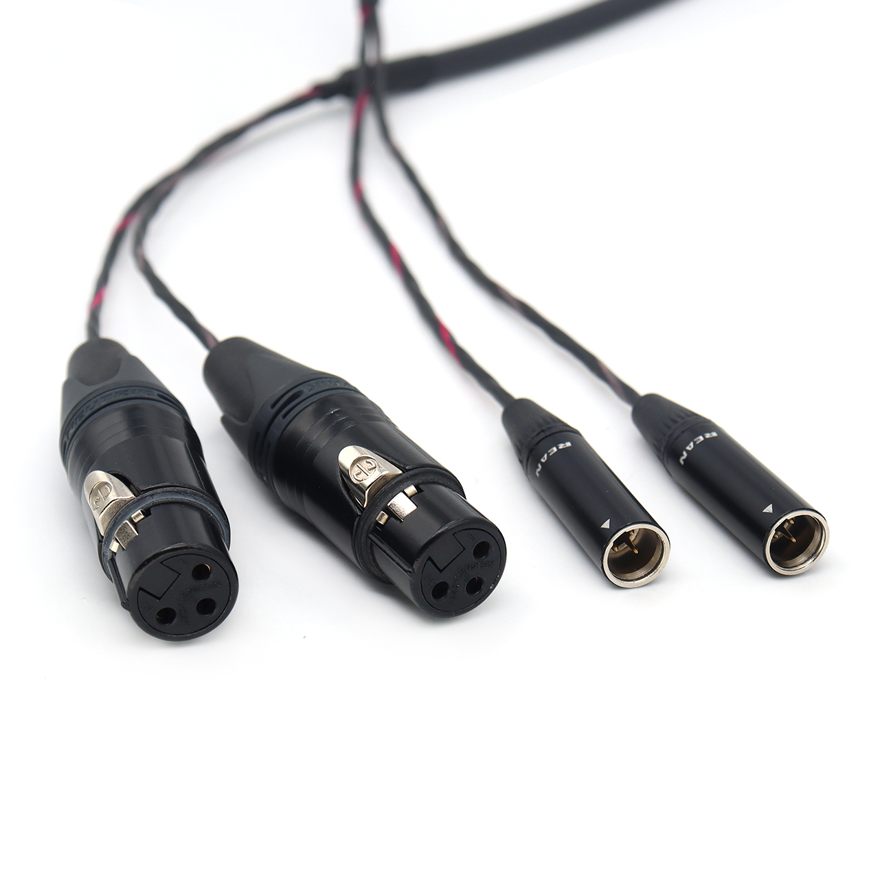 Dual TA3M/TA3F to Dual XLR 3Pin Female Microphone Audio Cable for BMPCC/Canon Camera /Sound Devices 778T