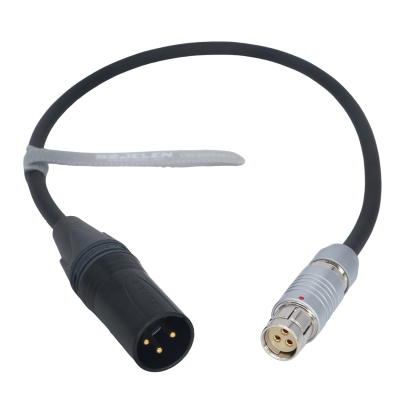 Power Cable Fischer 104 3Pin Female to D-tap/XLR 3Pin/XLR 4Pin for Phantom Flex 4K/TMX/T Series/UHS Series