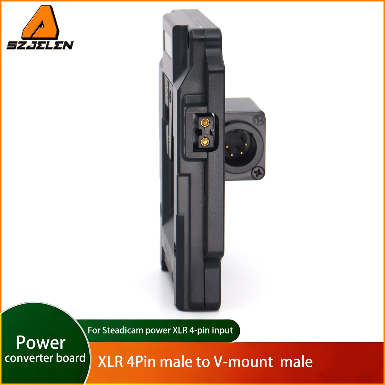 XLR 4Pin Male to V-mount Battery Power Converter Board for ARRI/RED