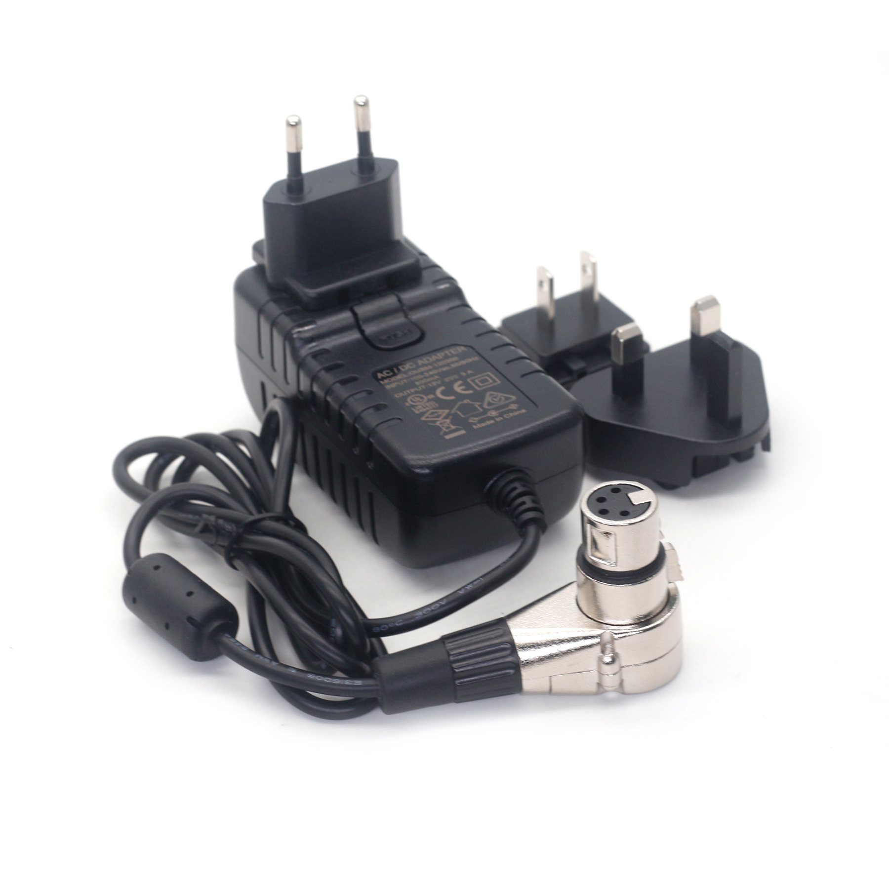 XLR 4Pin Female Plug AC/DC12V 3A