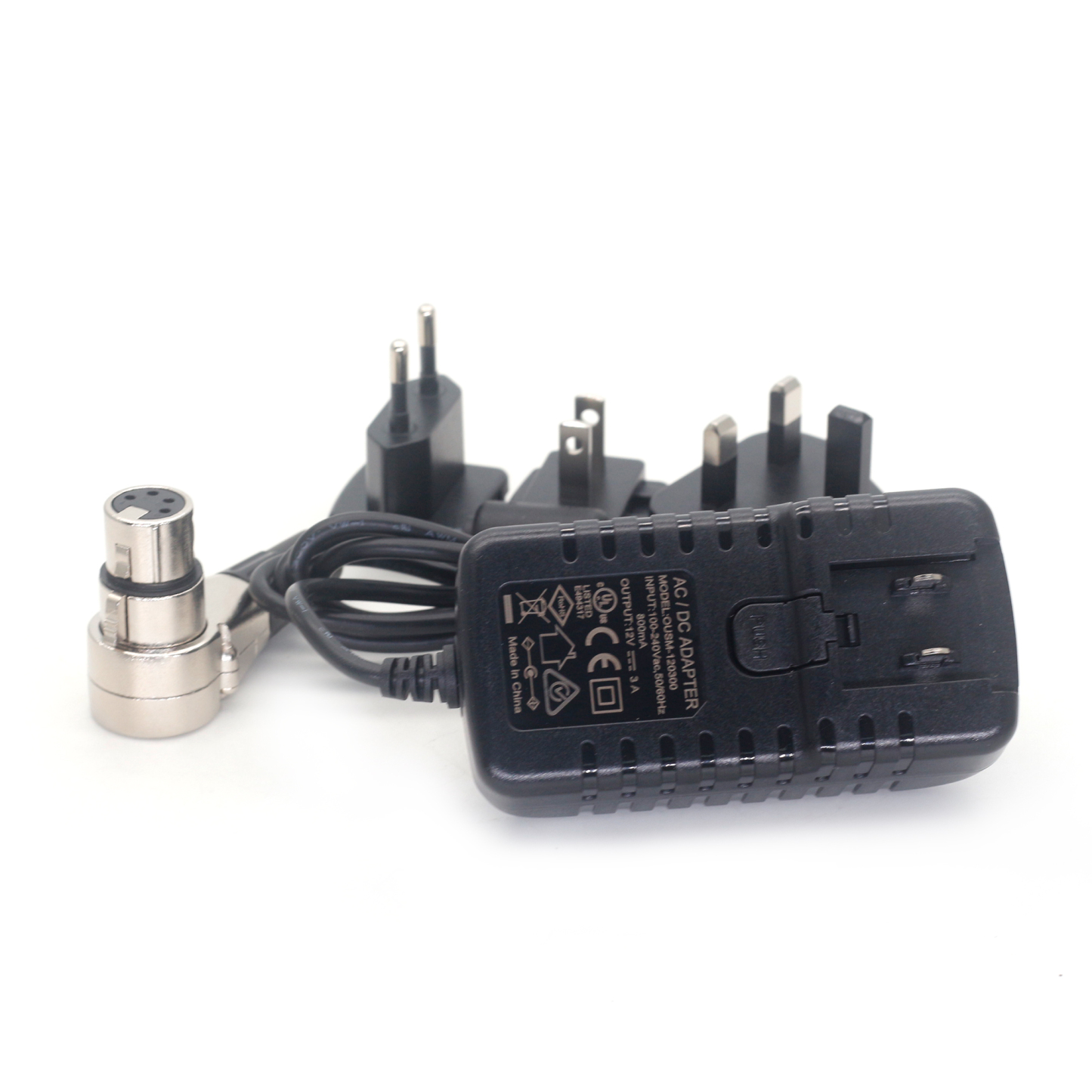 XLR 4Pin Female Plug AC/DC12V 3A