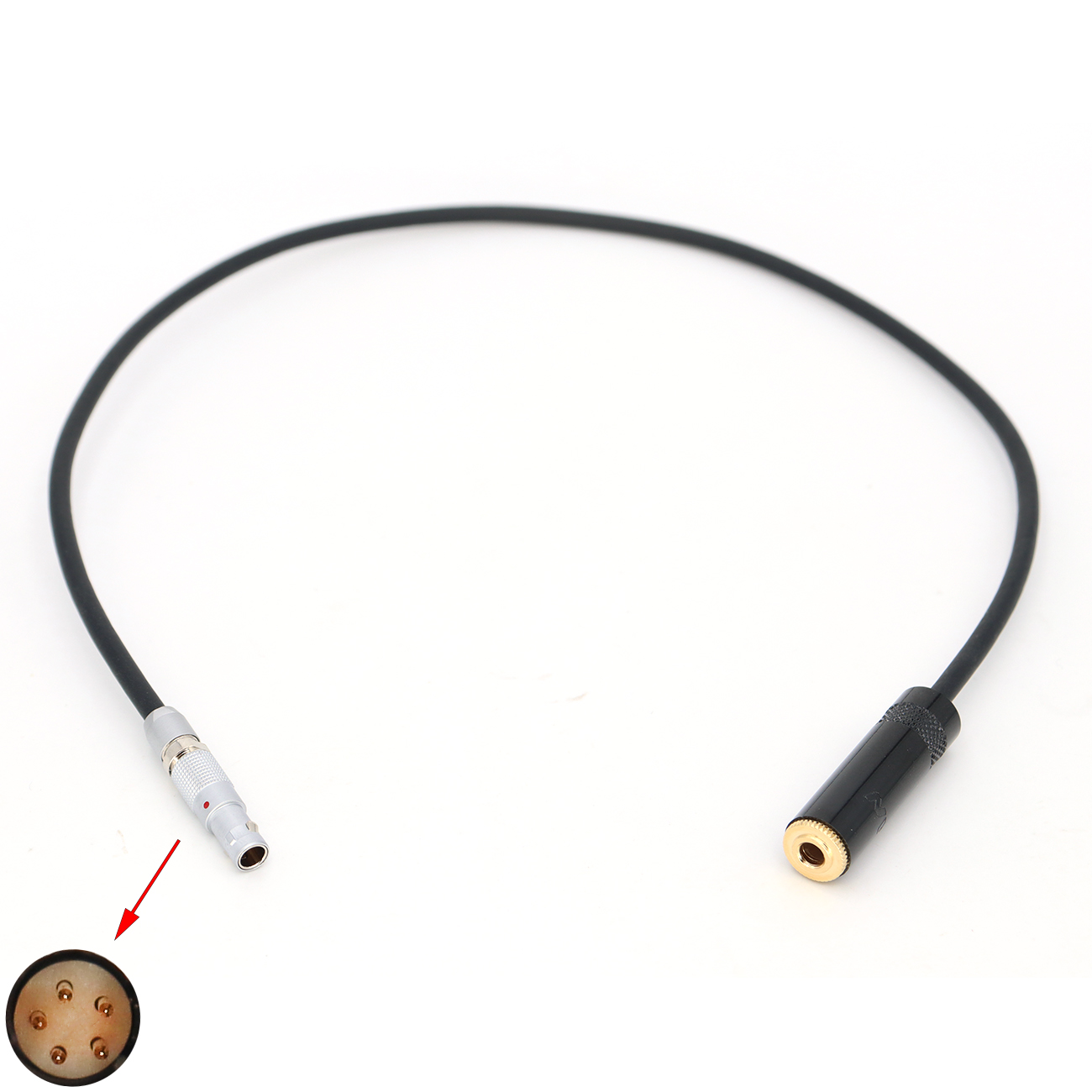 Audio Cable FGG 00B 5Pin to 3.5mm Female for RED KOMODO-X Camera