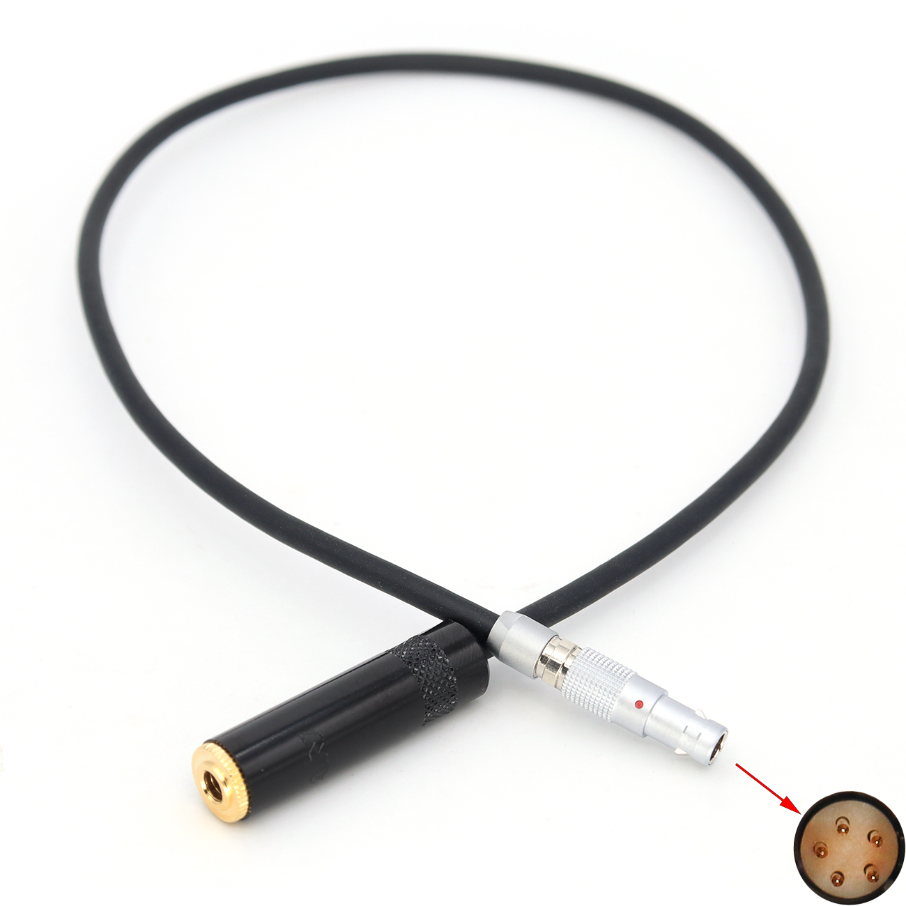 Audio Cable FGG 00B 5Pin to 3.5mm Female for RED KOMODO-X Camera