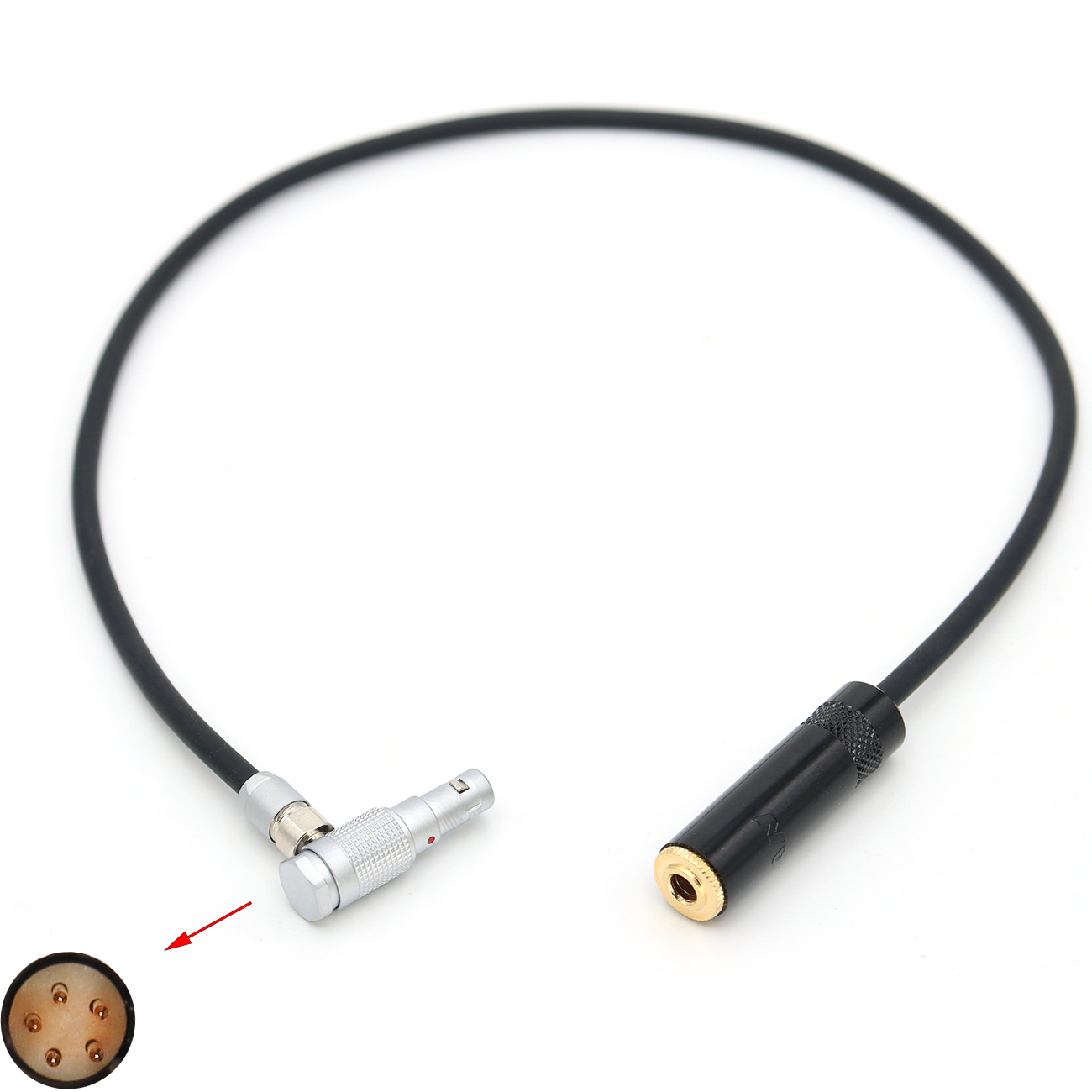 Audio Cable FGG 00B 5Pin to 3.5mm Female for RED KOMODO-X Camera