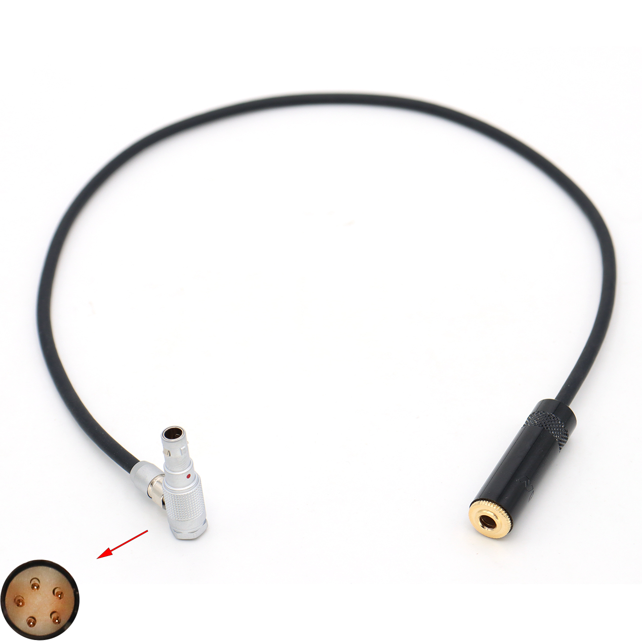 Audio Cable FGG 00B 5Pin to 3.5mm Female for RED KOMODO-X Camera