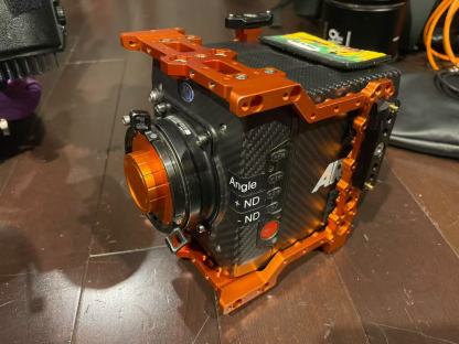 Lightweight Camera Cage Rig with 1/4" & 3/8" Holes, Cold Shoe Mounts, for ARRI Alexa Mini LF