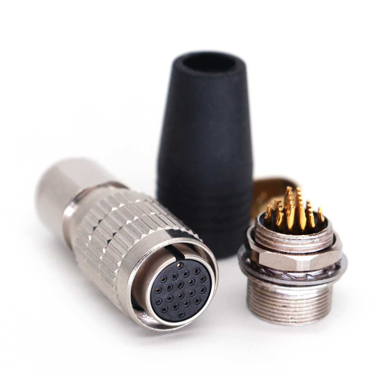 HR25-9TP 12/16/20Pin Plug Socket Power Cables, Industrial Camera Connector Male and Female, Female and Male