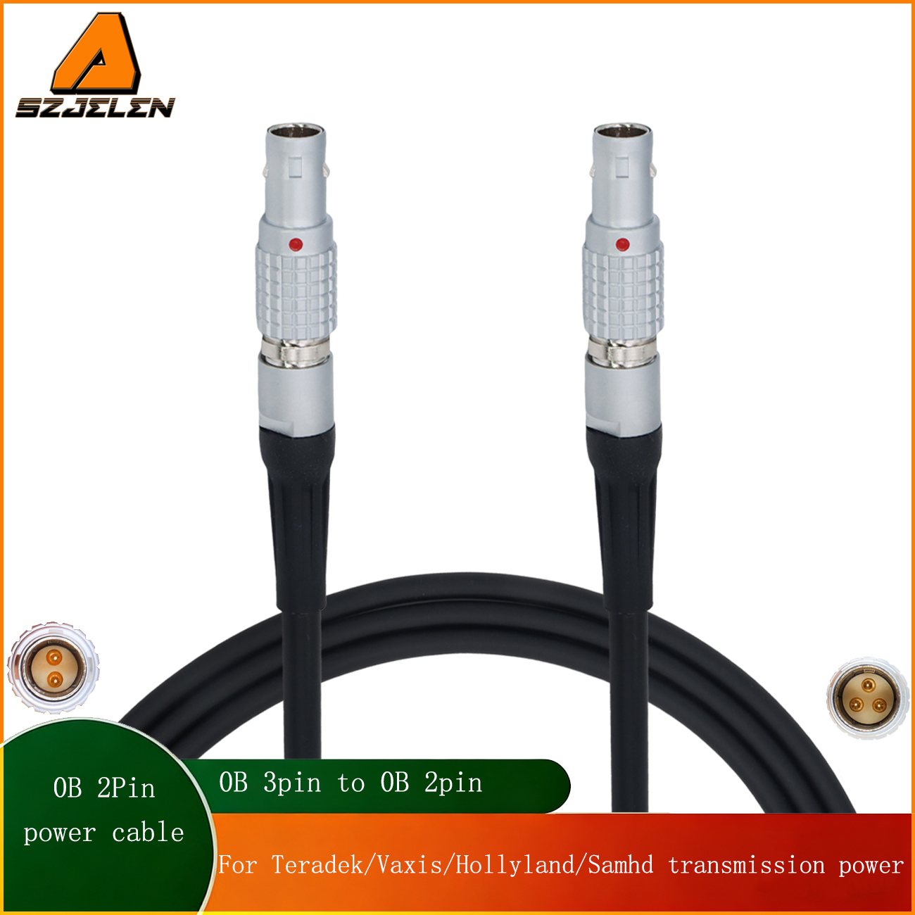 Power Cable Steadicam M2 0B 3Pin To 0B 2Pin For SmallHD/Teradek/Vaxis Image Transmission and Monitor
