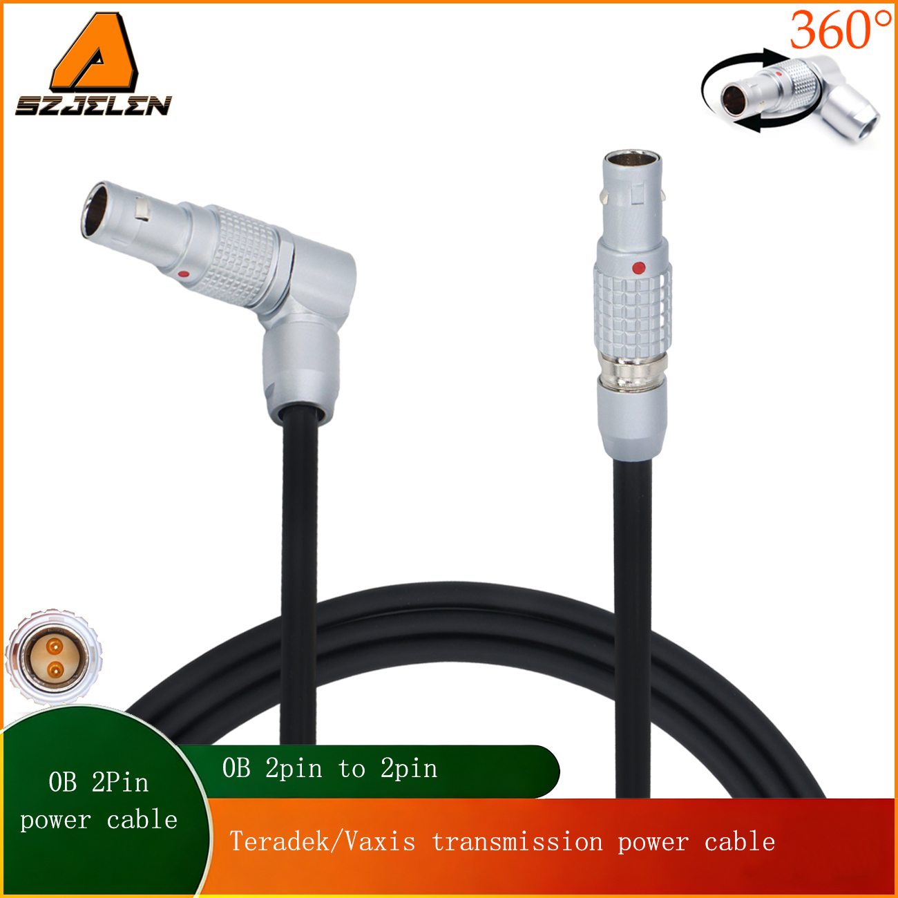 ARRI Alexa Camera 0B 2Pin to 0B 2Pin for Teradek, Vaxis ,Hollyland transmission, Samhd power cable