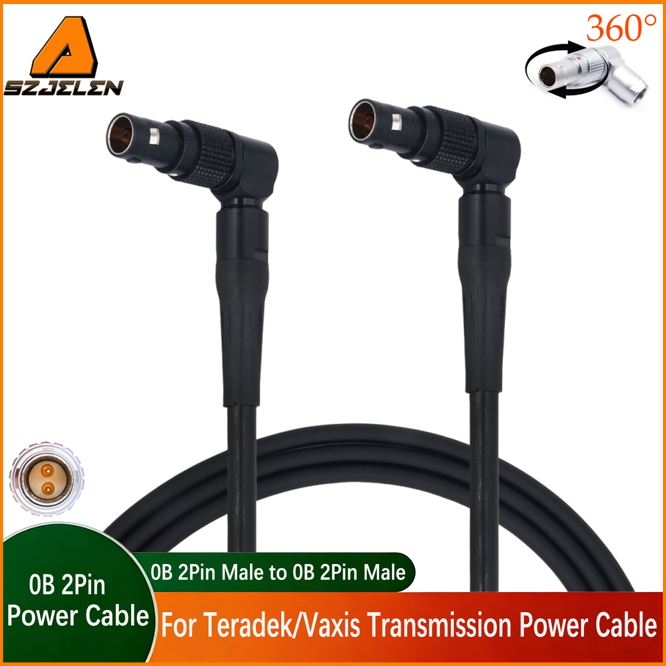 ARRI Alexa Camera 0B 2Pin to adjustable plug 0b 2pin for Teradek, Vaxis ,Hollyland transmission, Samhd power cable