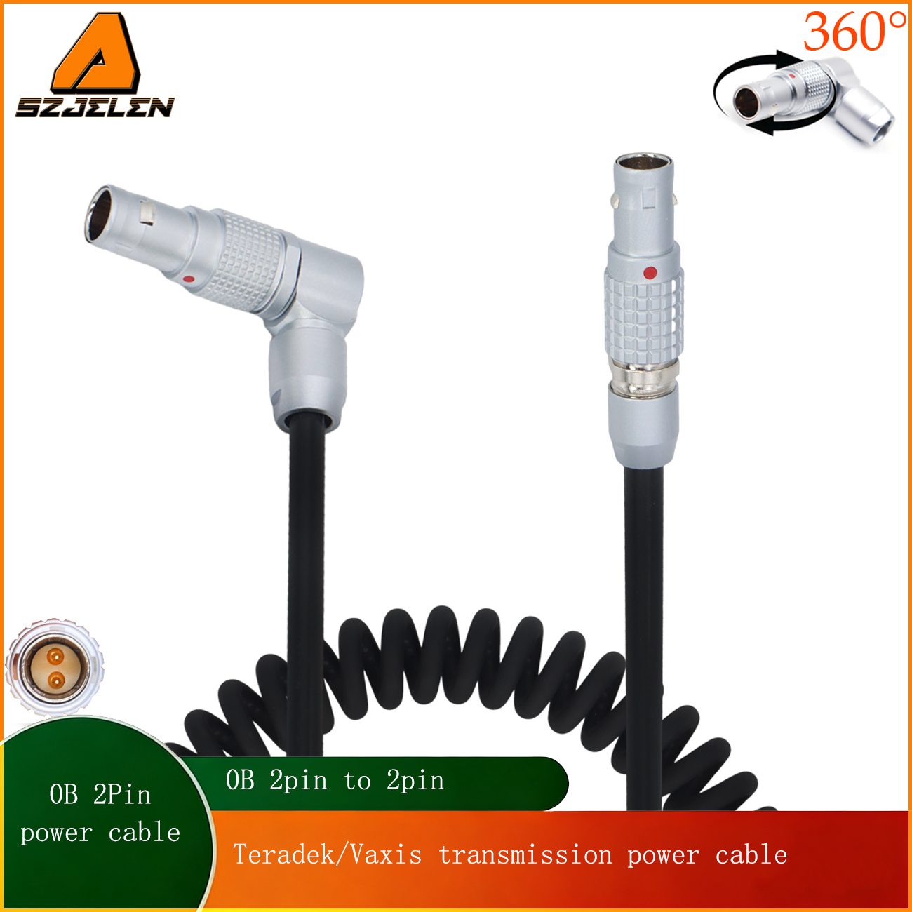 ARRI Alexa Camera 0B 2Pin to 0B 2Pin for Teradek, Vaxis ,Hollyland transmission, Samhd power cable