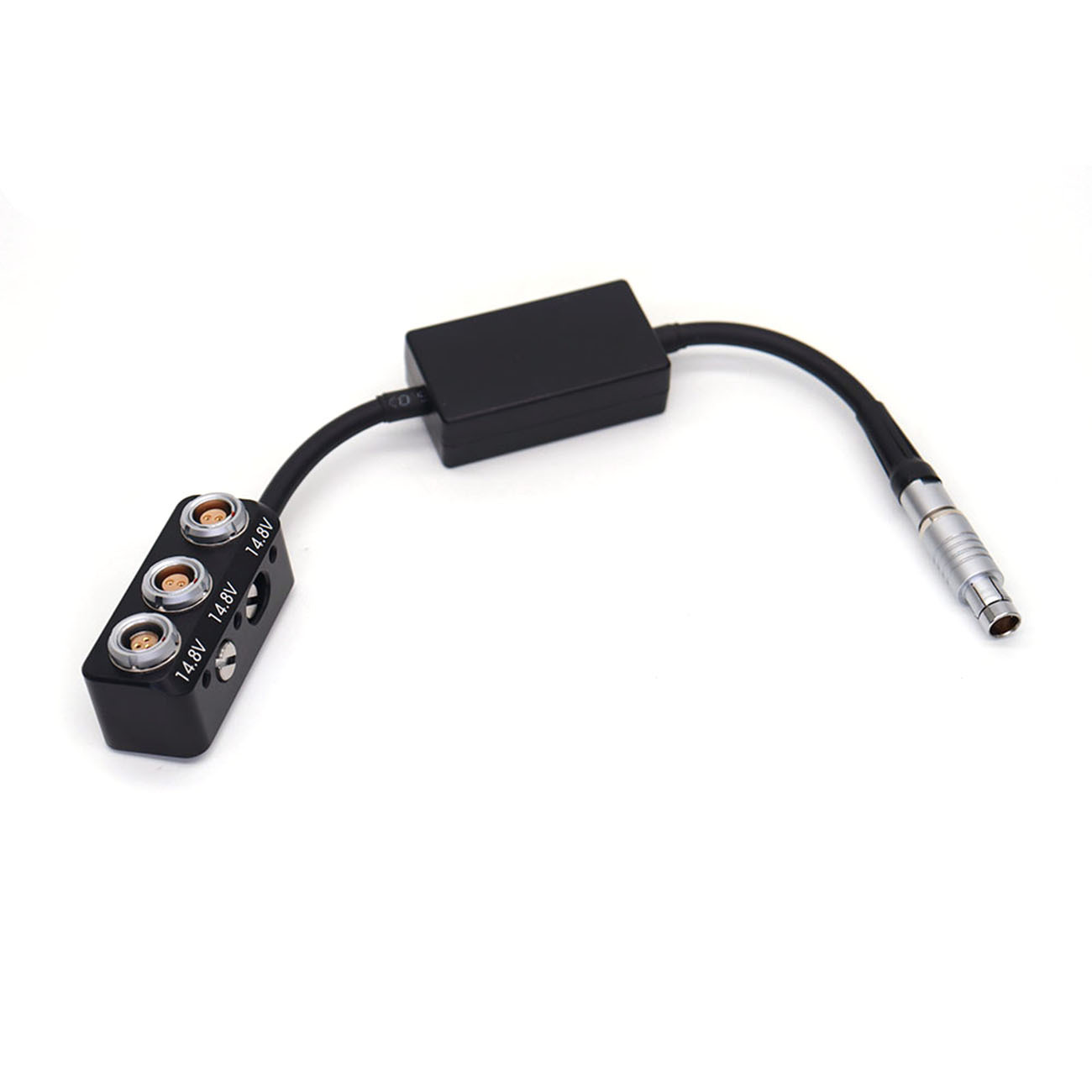  Power Adapter RS 3Pin to Dual 0B 2Pin + RS 3Pin Female Box W/ Voltage Regulator