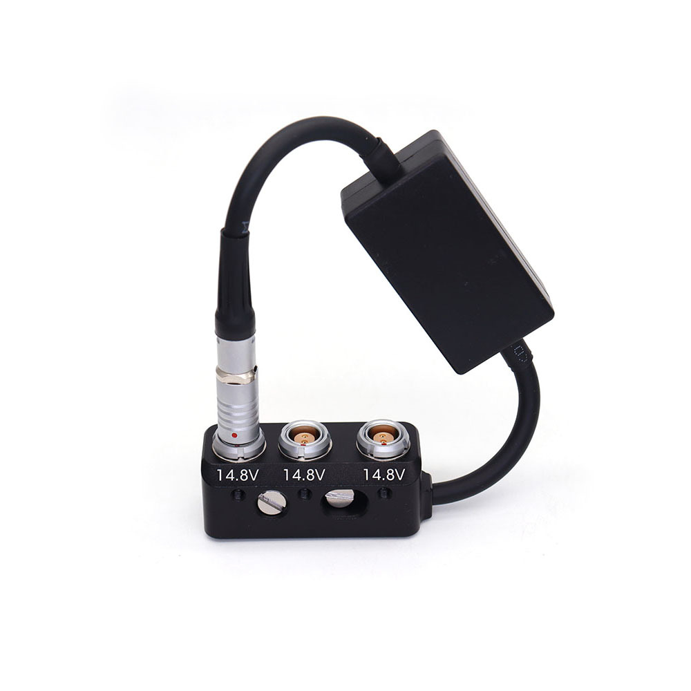  Power Adapter RS 3Pin to Dual 0B 2Pin + RS 3Pin Female Box W/ Voltage Regulator