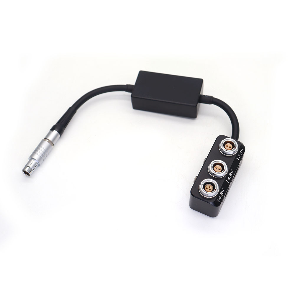  Power Adapter RS 3Pin to Dual 0B 2Pin + RS 3Pin Female Box W/ Voltage Regulator