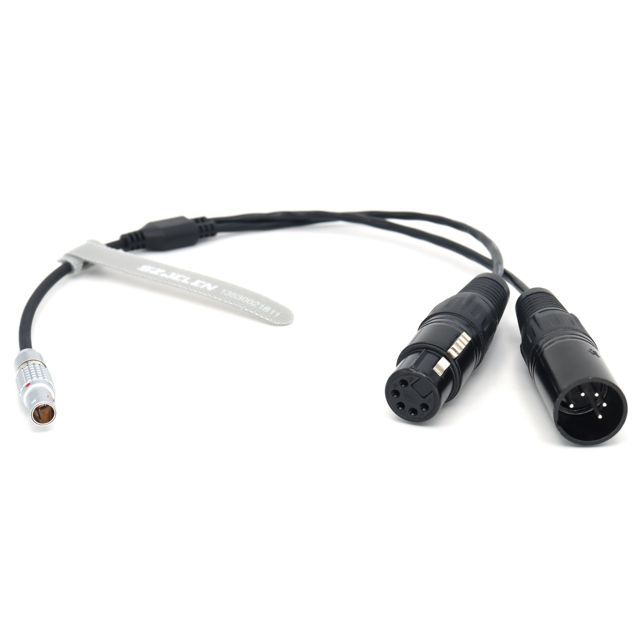 FGG 0B 3Pin to Double XLR 5pin Male/Female for Aputure Sidus One DMX Cable