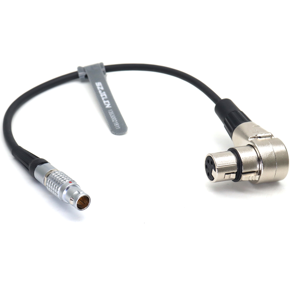 Power Cable 0B 2Pin Male 12V Power to XLR 4Pin Female for Monitor Power Cord