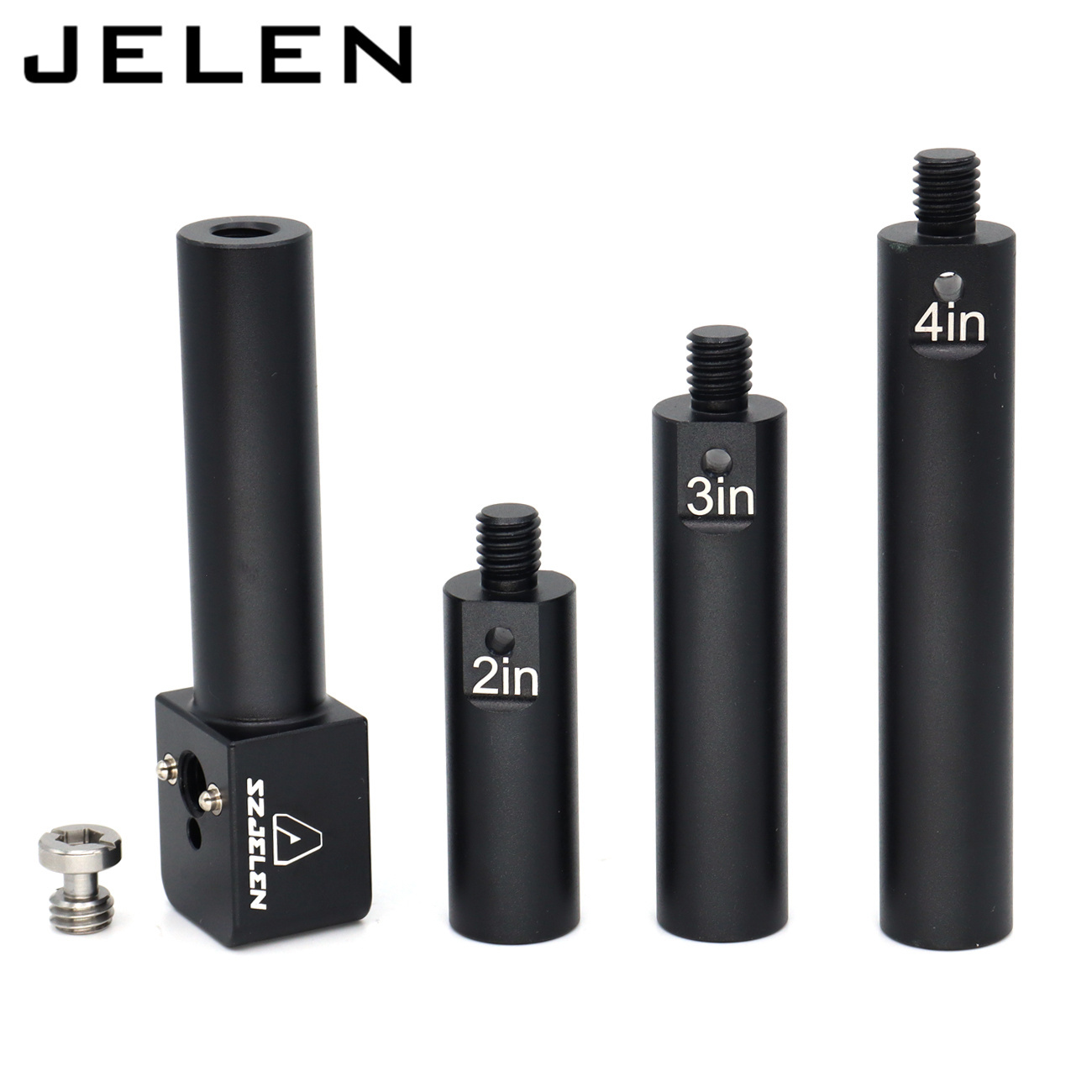 19mm pole mounting bracket with 3/8 screws, anti twist elastic positioning pin, 4 sections of length to match for ARRI RED Sony