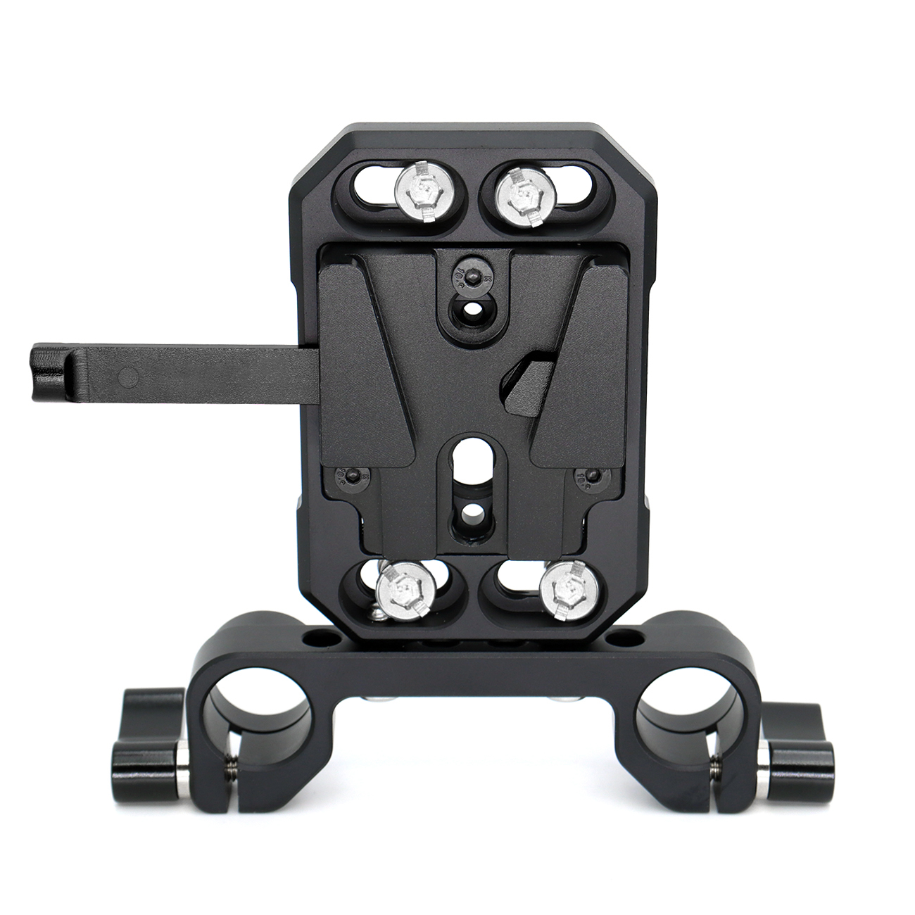 V-Mount Battery Plate/V-Lock Battery Plate with Dual 15mm Rod Clamp