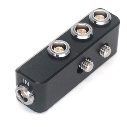 RS 3Pin Female to 3x RS 3Pin Female Power Three Way Splitter For Sony Venice Rs 3pin 24V Distributor With 1/4 Screw