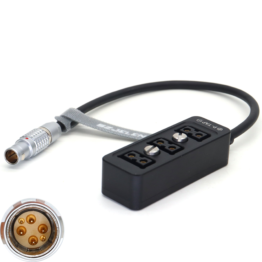 DJI RONIN 2 6Pin to DTAP three way splitter Metal case with M4 screw