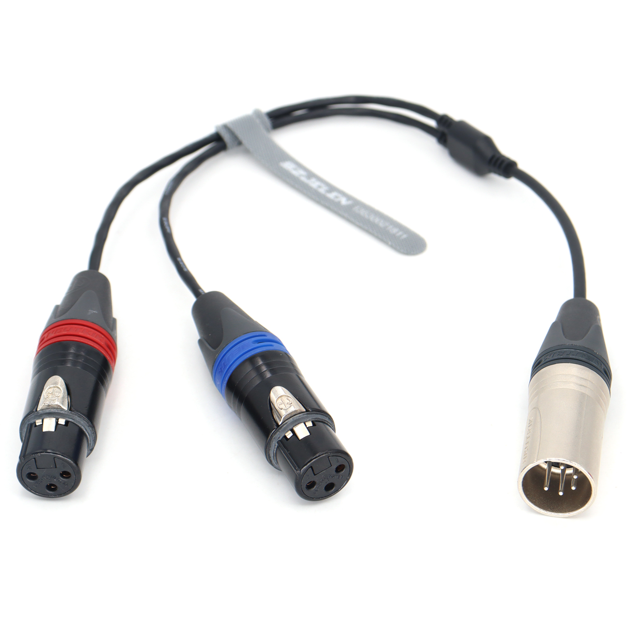 Audio Cable NEUTRIK XLR 5Pin Male to Dual XLR 3Pin female for ARRI Amira，sony Venice 