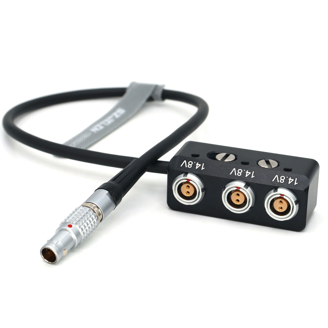 12V 0B 2Pin/RS 3Pin/D-tap to 3*0B 2Pin Female Hub Adapter Splitter for Camera ARRI, SONY, RED