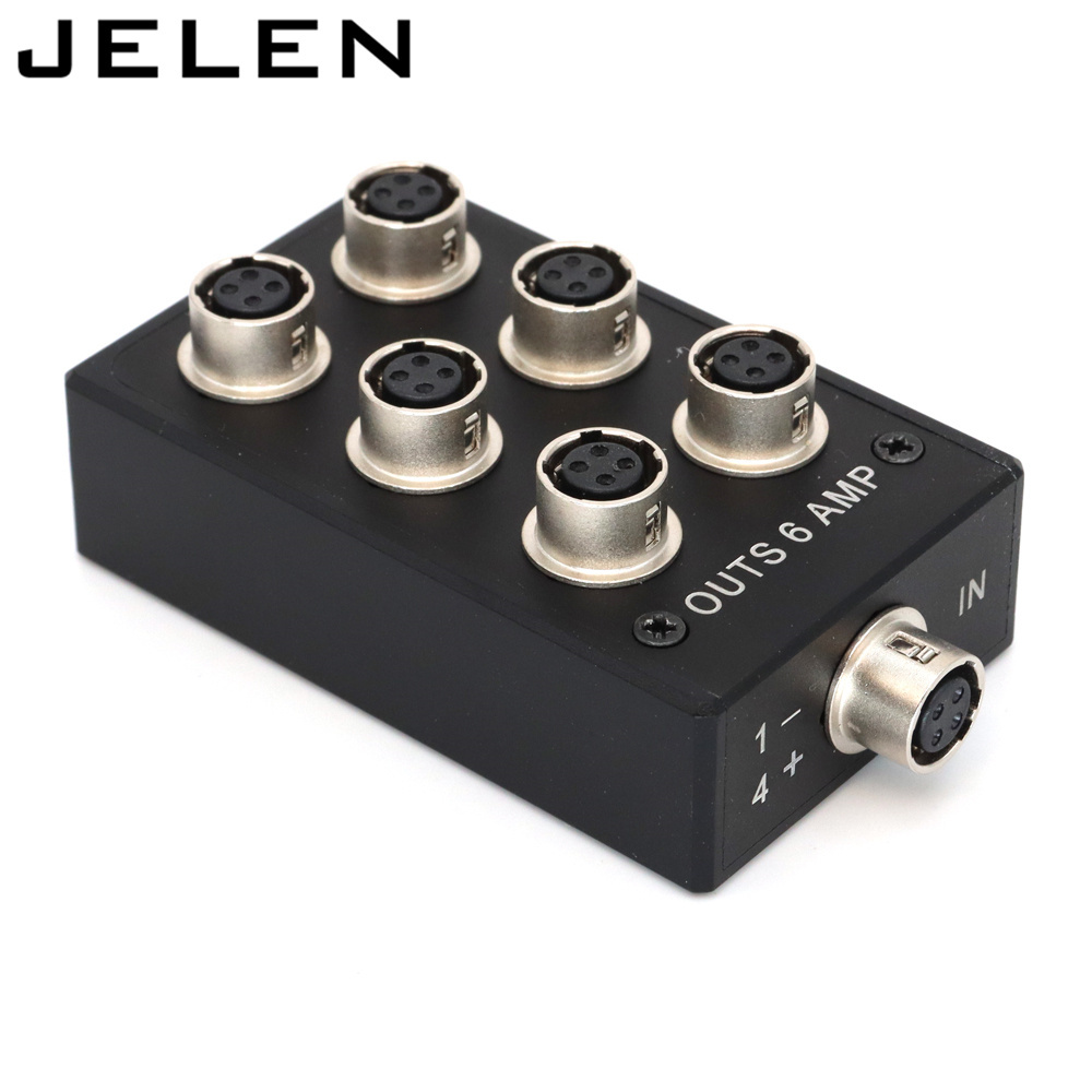 HRS 4 pin female to Hirose 4 pin power outs 6 AMP for Sound Devices 688 633 Zoom F8 Camera power fourway splitter Distributor