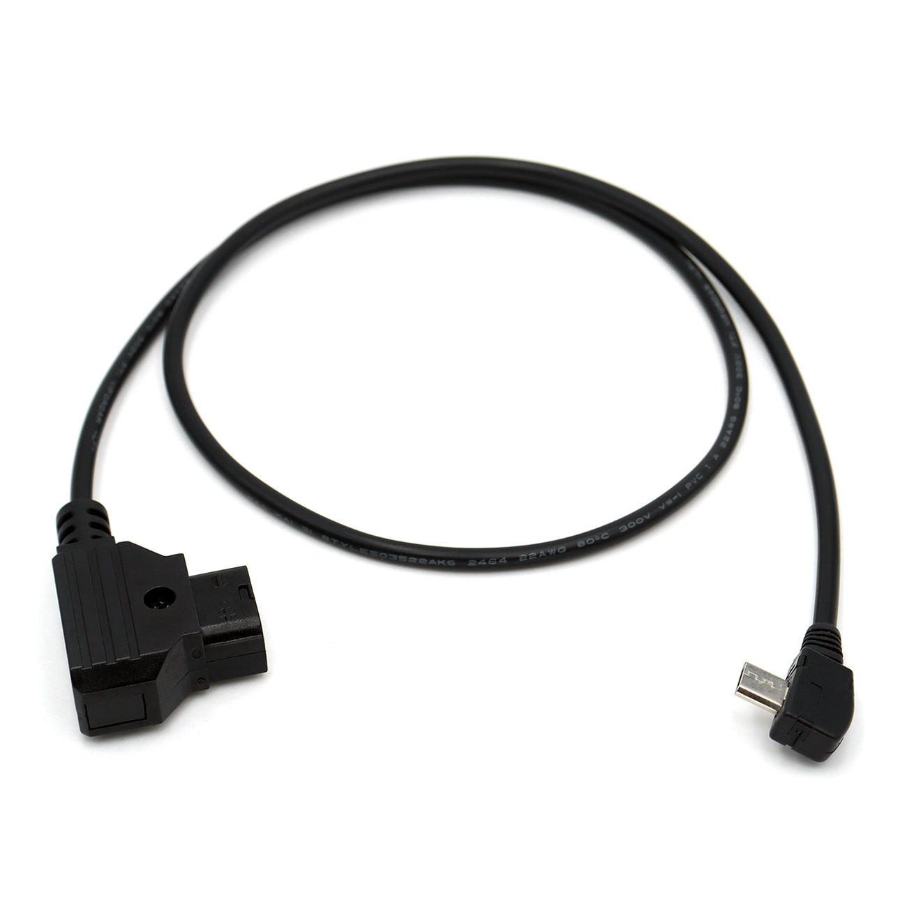 Nucleus-Nano Motor Power Cable P-TAP D-tap to Micro USB Right Angle 14.8V for Tilta V-Mount