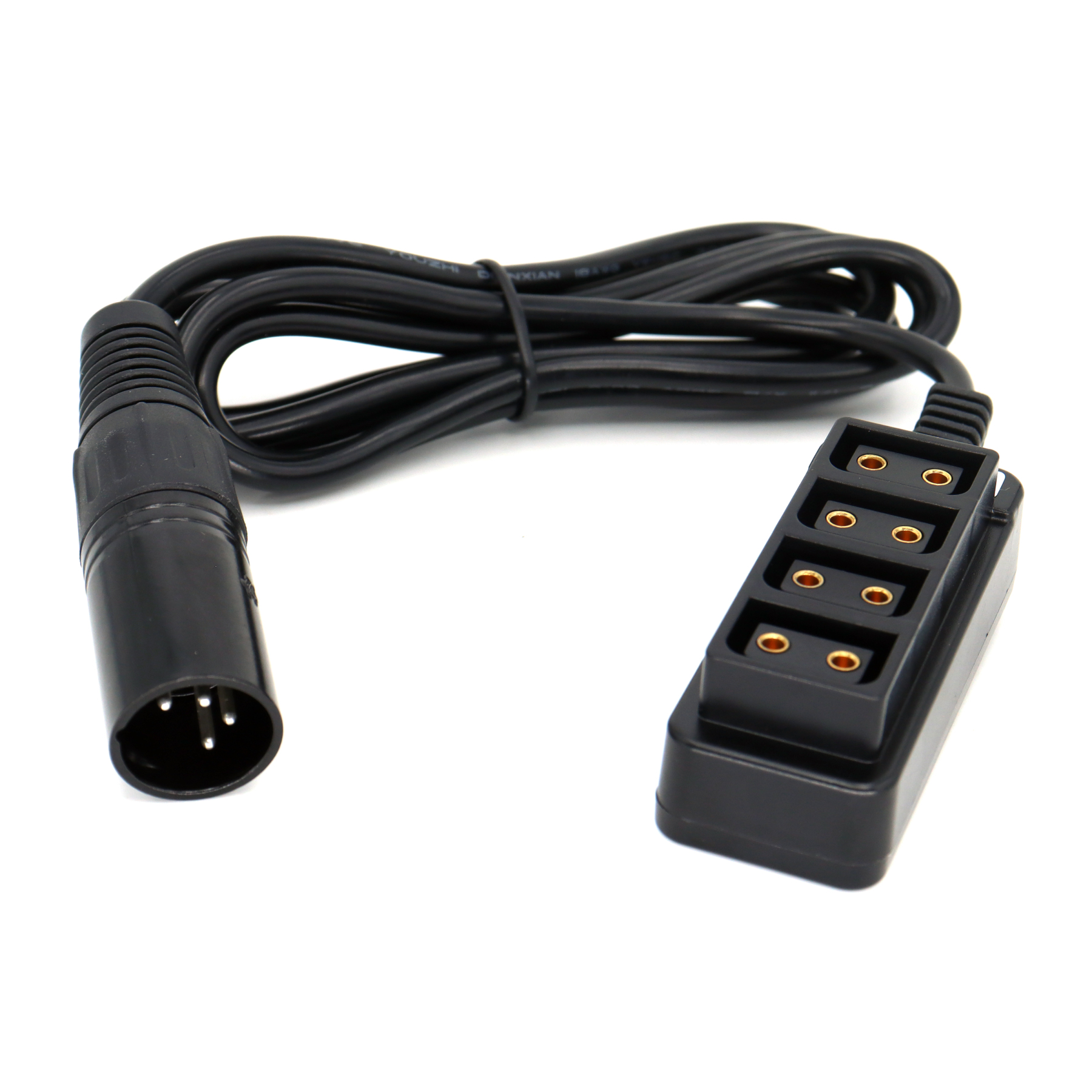 XLR 4Pin to 4 Port D-tap/P-tap Splitter Cable for ARRI RED/TVLOGIC Camera