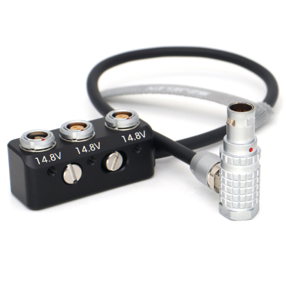 ARRI mini EXT 7pin to RS 3-pin and double 2pin female power splitter