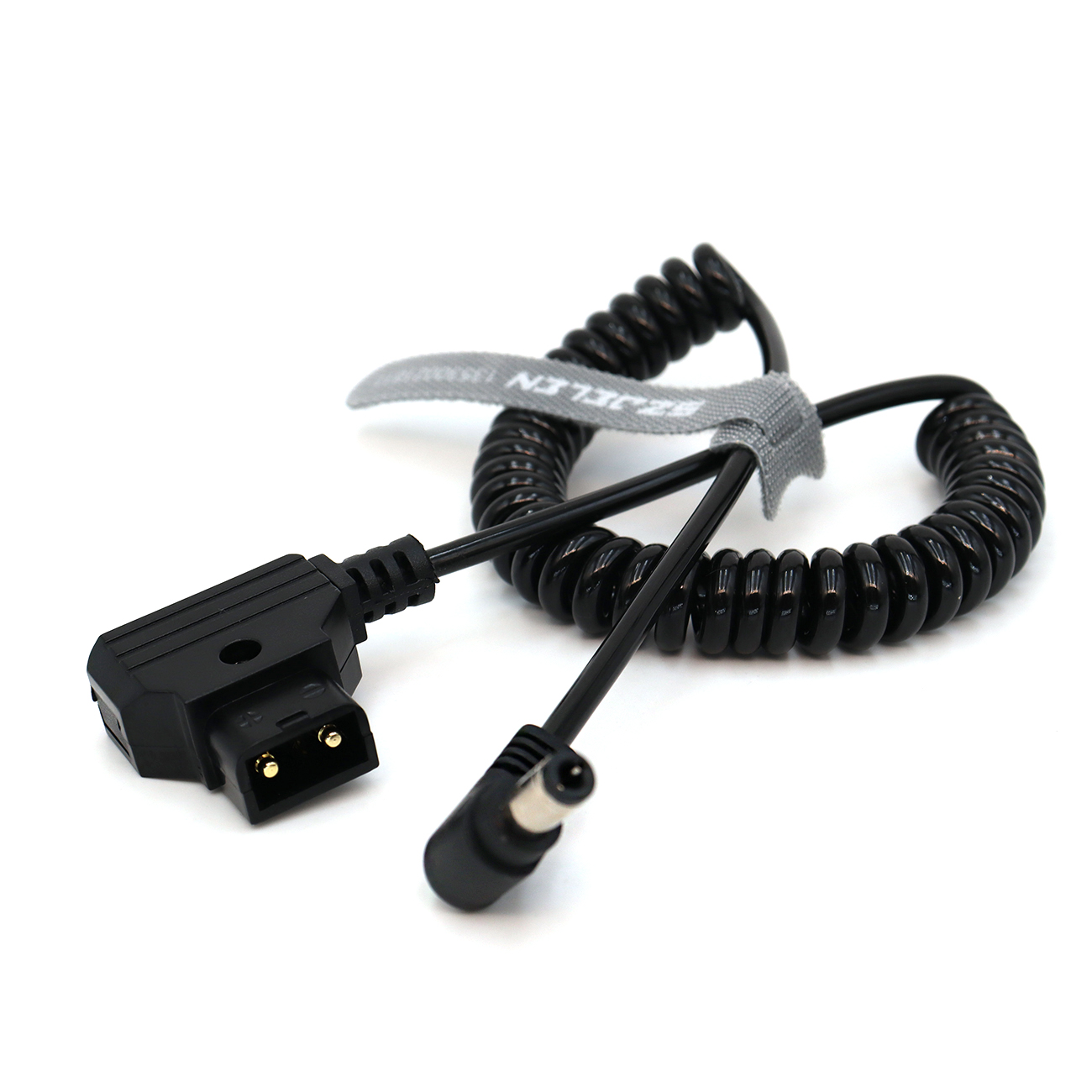 D-tap to Right Angle DC 2.5mm Coiled Power Cable