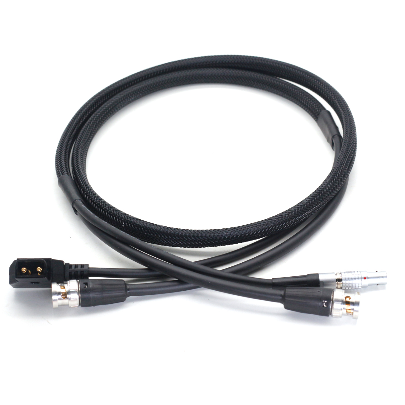 D-Tap + BNC to 0B 2pin +BNC Cable for Teradek Bolt Pro 1000/3000ft power cable and SDI camera monitor SDI line