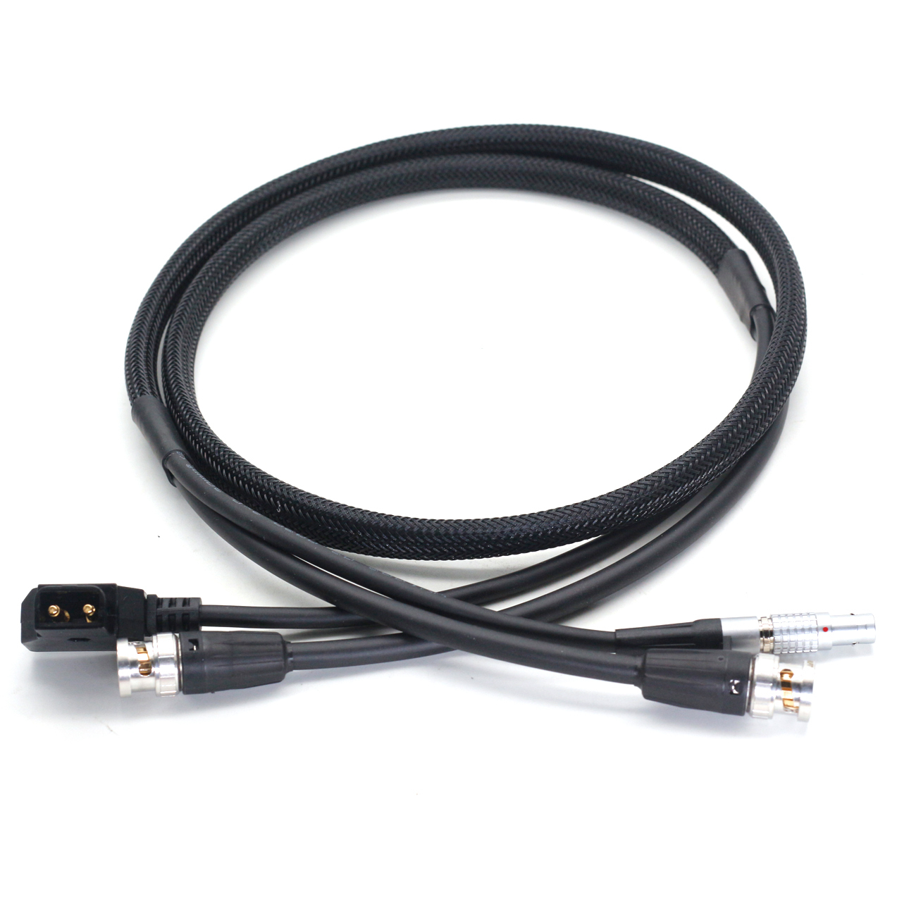 D-Tap + BNC to 0B 2pin +BNC Cable for Teradek Bolt Pro 1000/3000ft power cable and SDI camera monitor SDI line