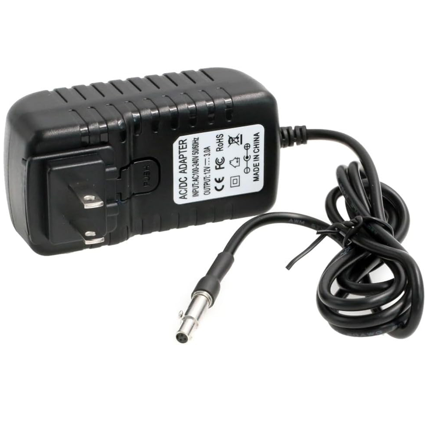 110V to 12V Power Adapter 3Pin Female for Odyssey 7Q/7Q+ Monitor