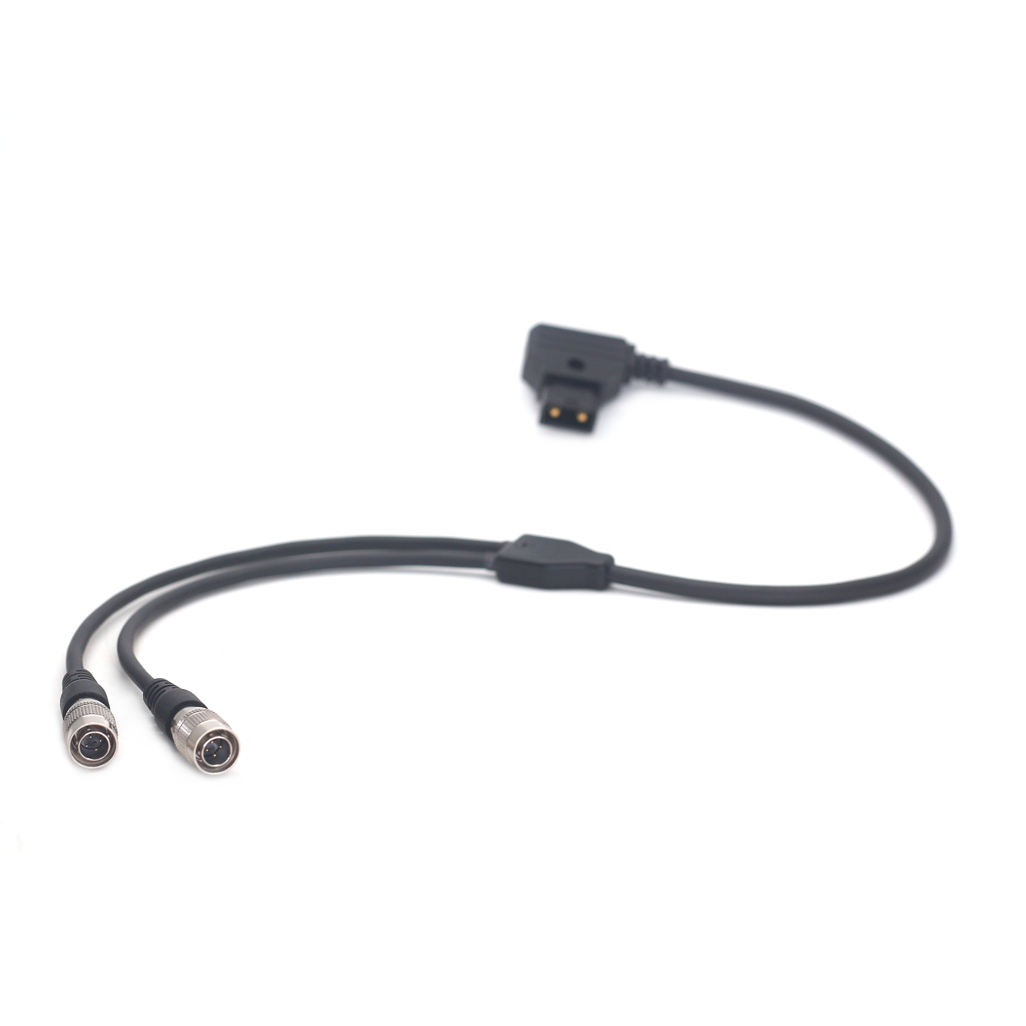 Power Cable D-tap to Dual Hirose 4Pin Male for ZAXCOM, Sound Devices 688/633, Zoom F8