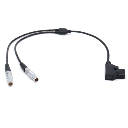 Power Cable D-tap to Dual 0B 2Pin Male Cord for Teradek Bolt Pro 1000/3000ft