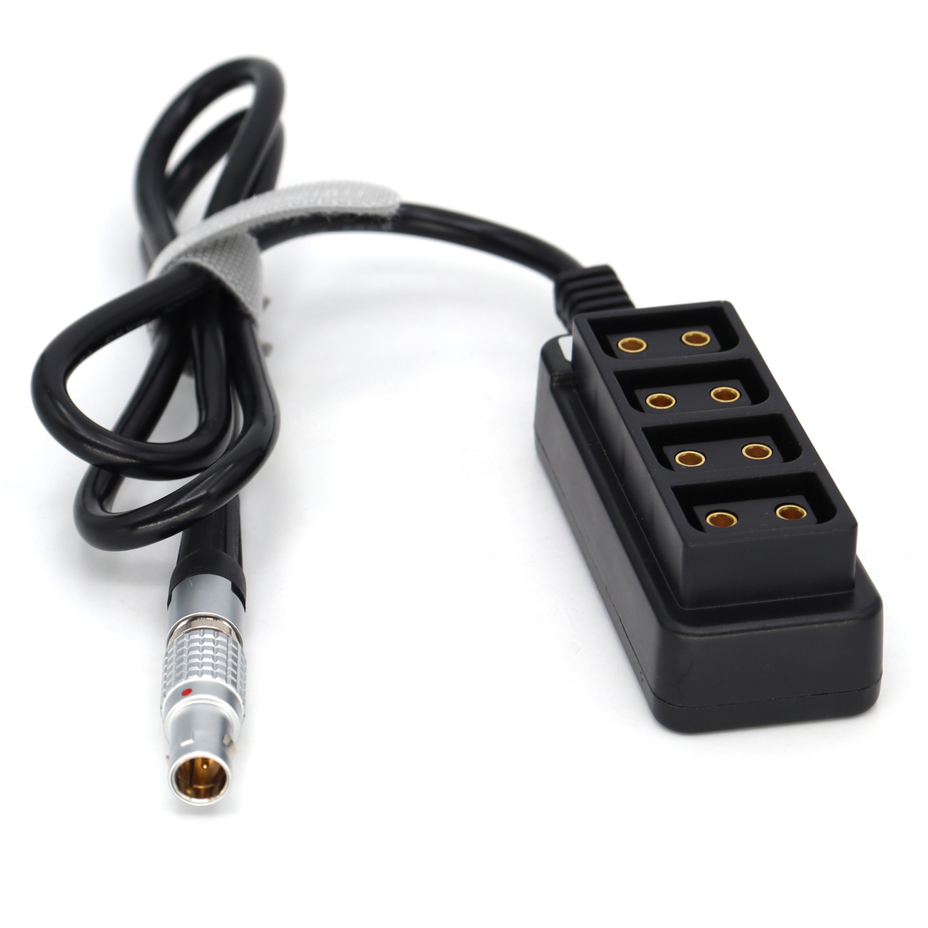 0B 2pin 12V Power Out to 4 D-tap Four-way Splitter for ARRI RED Camera