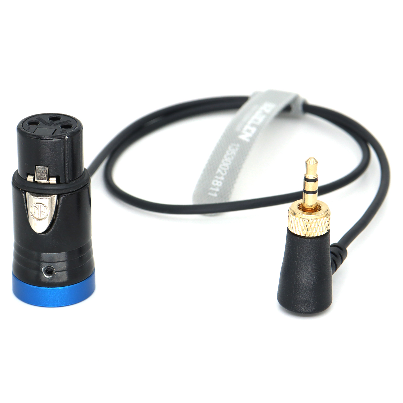 Audio Cable Locking 3.5mm TRS Right-Angle to Short XLR 3Pin Female for Sennheiser SK 500 G4 Sony UWP D11 D21